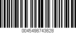 Código de barras (EAN, GTIN, SKU, ISBN): '0045496743628'