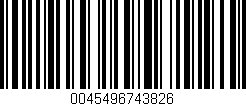 Código de barras (EAN, GTIN, SKU, ISBN): '0045496743826'