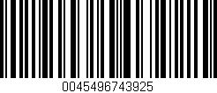 Código de barras (EAN, GTIN, SKU, ISBN): '0045496743925'