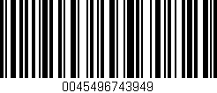 Código de barras (EAN, GTIN, SKU, ISBN): '0045496743949'