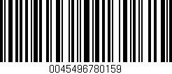 Código de barras (EAN, GTIN, SKU, ISBN): '0045496780159'