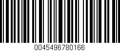 Código de barras (EAN, GTIN, SKU, ISBN): '0045496780166'