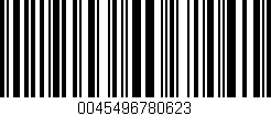 Código de barras (EAN, GTIN, SKU, ISBN): '0045496780623'