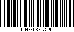 Código de barras (EAN, GTIN, SKU, ISBN): '0045496782320'