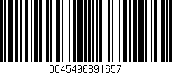 Código de barras (EAN, GTIN, SKU, ISBN): '0045496891657'