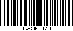 Código de barras (EAN, GTIN, SKU, ISBN): '0045496891701'