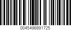 Código de barras (EAN, GTIN, SKU, ISBN): '0045496891725'