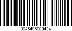 Código de barras (EAN, GTIN, SKU, ISBN): '0045496900434'