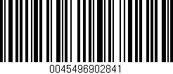 Código de barras (EAN, GTIN, SKU, ISBN): '0045496902841'