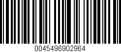 Código de barras (EAN, GTIN, SKU, ISBN): '0045496902964'