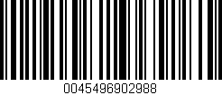 Código de barras (EAN, GTIN, SKU, ISBN): '0045496902988'