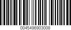 Código de barras (EAN, GTIN, SKU, ISBN): '0045496903008'