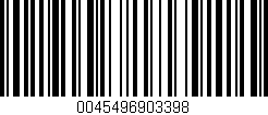 Código de barras (EAN, GTIN, SKU, ISBN): '0045496903398'