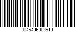 Código de barras (EAN, GTIN, SKU, ISBN): '0045496903510'