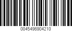 Código de barras (EAN, GTIN, SKU, ISBN): '0045496904210'