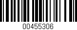 Código de barras (EAN, GTIN, SKU, ISBN): '00455306'