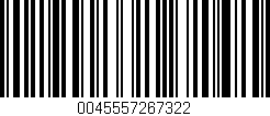 Código de barras (EAN, GTIN, SKU, ISBN): '0045557267322'