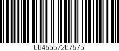 Código de barras (EAN, GTIN, SKU, ISBN): '0045557267575'