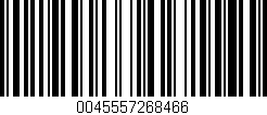 Código de barras (EAN, GTIN, SKU, ISBN): '0045557268466'