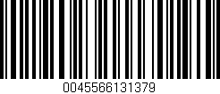Código de barras (EAN, GTIN, SKU, ISBN): '0045566131379'