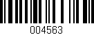 Código de barras (EAN, GTIN, SKU, ISBN): '004563'