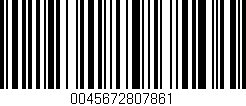 Código de barras (EAN, GTIN, SKU, ISBN): '0045672807861'