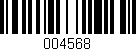 Código de barras (EAN, GTIN, SKU, ISBN): '004568'