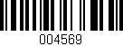 Código de barras (EAN, GTIN, SKU, ISBN): '004569'