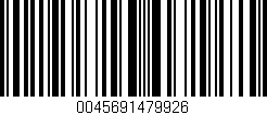 Código de barras (EAN, GTIN, SKU, ISBN): '0045691479926'