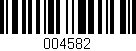 Código de barras (EAN, GTIN, SKU, ISBN): '004582'