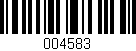 Código de barras (EAN, GTIN, SKU, ISBN): '004583'