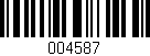 Código de barras (EAN, GTIN, SKU, ISBN): '004587'