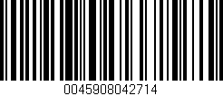Código de barras (EAN, GTIN, SKU, ISBN): '0045908042714'
