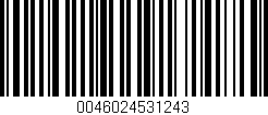 Código de barras (EAN, GTIN, SKU, ISBN): '0046024531243'