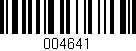 Código de barras (EAN, GTIN, SKU, ISBN): '004641'