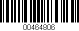 Código de barras (EAN, GTIN, SKU, ISBN): '00464806'