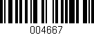 Código de barras (EAN, GTIN, SKU, ISBN): '004667'