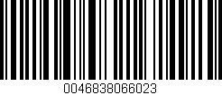 Código de barras (EAN, GTIN, SKU, ISBN): '0046838066023'