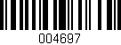 Código de barras (EAN, GTIN, SKU, ISBN): '004697'