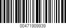 Código de barras (EAN, GTIN, SKU, ISBN): '00471909939'