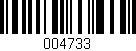 Código de barras (EAN, GTIN, SKU, ISBN): '004733'