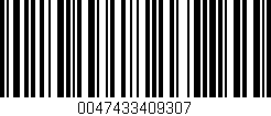 Código de barras (EAN, GTIN, SKU, ISBN): '0047433409307'