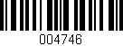 Código de barras (EAN, GTIN, SKU, ISBN): '004746'