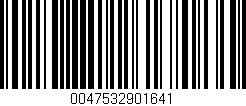 Código de barras (EAN, GTIN, SKU, ISBN): '0047532901641'
