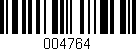 Código de barras (EAN, GTIN, SKU, ISBN): '004764'