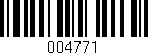 Código de barras (EAN, GTIN, SKU, ISBN): '004771'