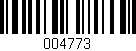 Código de barras (EAN, GTIN, SKU, ISBN): '004773'