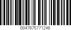 Código de barras (EAN, GTIN, SKU, ISBN): '0047875771246'