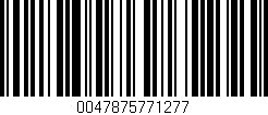 Código de barras (EAN, GTIN, SKU, ISBN): '0047875771277'