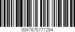 Código de barras (EAN, GTIN, SKU, ISBN): '0047875771284'